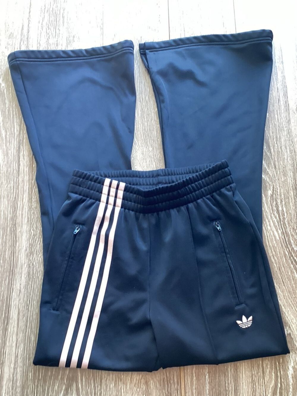 Adidas 3 Stripe Firebird Flare Track Pants - Picture 7 of 10